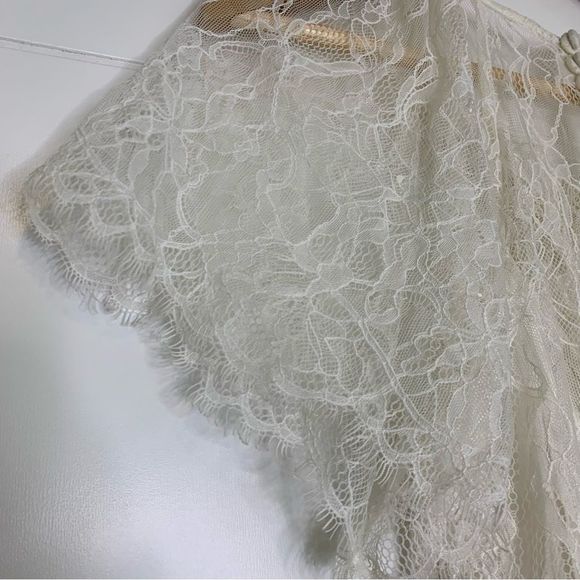 Free People We The Free Lace Dress Cream XS - Picture 3 of 6